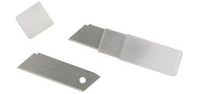 Lames de rechange pour cutter, lame: 18 mm, boîte de 5