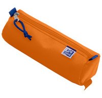 Trousse ronde, polyester, rond, grand, orange