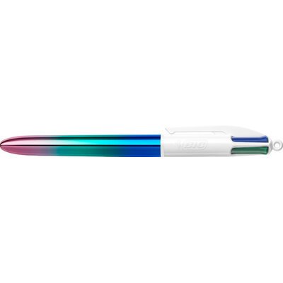 BIC Stylo à bille rétractable 4 Colours Gradient, assorti