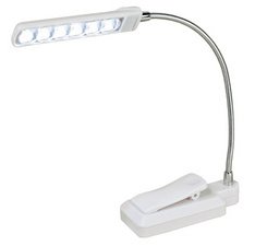 Mini Lampe à pince LED, à piles, blanc