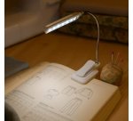 Mini Lampe à pince LED, à piles, blanc