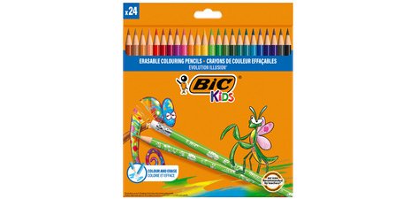 BIC KIDS Crayon de couleur EVOLUTION ILLUSION, gommable