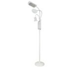 Lampe LED sur pied avec pince & loupe, blanc