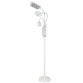 Lampe LED sur pied avec pince & loupe, blanc