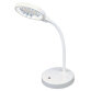 Mini bureaulamp met ledlicht en loep, wit