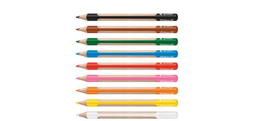 Crayon de couleur triangulaire griffix, étui de 12