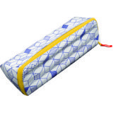 Trousse ouverture XXL, réversible et personnalisable. En polyester. Dim 22x6cm Modèle basic vert