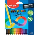 Crayon de couleur COLOR'PEPS INFINITY, pochette de 12