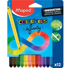 Crayon de couleur COLOR'PEPS INFINITY, pochette de 12