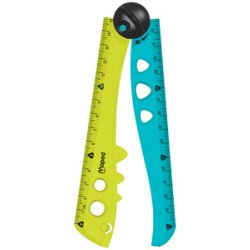 De_regla maped plastico plegable croc croc blister de 1 unidad 15 cm + 1 unidad 30 cm