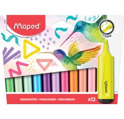 Surligneur FLUO'PEPS Classic, boîte carton de 12