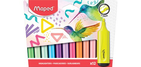 FLUO'PEPS Classic Highlighter, cardboard box of 12