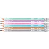 Crayon graphite bois HB GLITTER, avec gomme