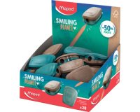 Taille-crayons 1 usage PULSE SMILING PLANET, bleu/brun
