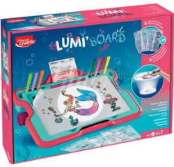 Creativ Table lumineuse à dessin LED LUMI BOARD SIRENE