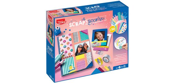 Creativ Coffret Scrapbooking, 50 pièces, blanc
