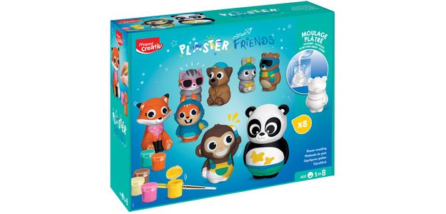Creativ Kit Moulage plâtre PLASTER FRIENDS maxi
