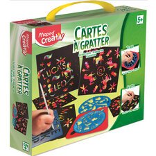 Creativ Cartes à gratter avec pochoir & mandalas