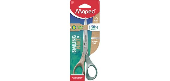 Ciseaux SHAPE SMILING PLANET, ronds, 160 mm, gauchers