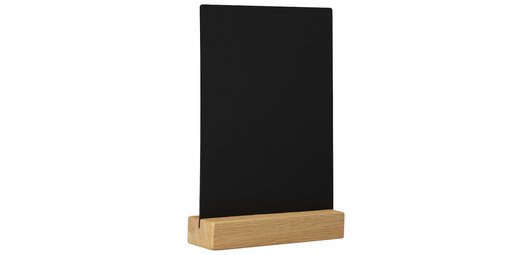 Présentoir de table ardoise, A6 portrait, chêne
