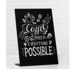 Ardoise de table L-Standard, A5, noir