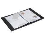 Protège-menu LIN, A4, noir