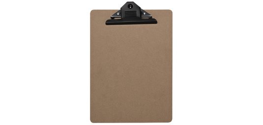 Menühalter mit Klemme A4 natürlich