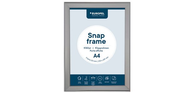Posterframe A3 20 mm geanodiseerd zilver