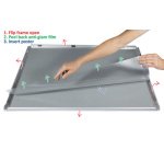 Cadre porte-affiche premium, A0, 25 mm, argent