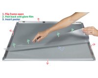 Cadre porte-affiche premium, B1, 25 mm, argent