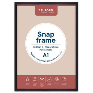 Cadre porte-affiche premium+, A4, noir