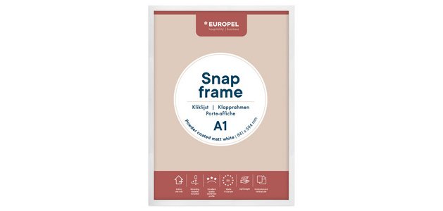 Cadre porte-affiche premium+, A2, blanc