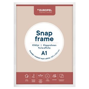 Cadre porte-affiche premium+, A1, blanc