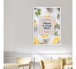 Cadre porte-affiche premium+, A2, blanc