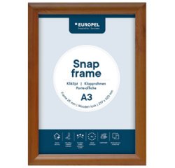 Cadre porte-affiche, A3, 25 mm, aspect bois