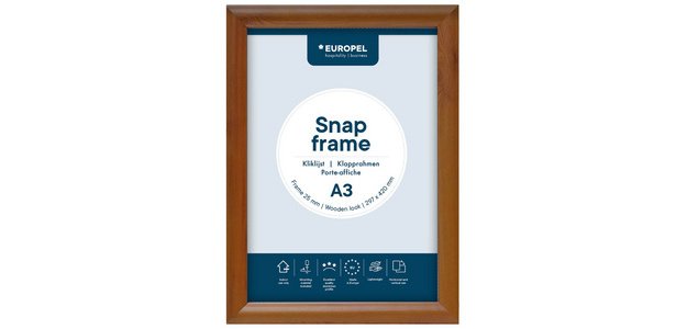 Poster frame, A3, 25 mm, wood look