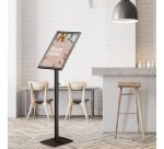 Porte-affiche avec cadre à clipser premium, A3, noir