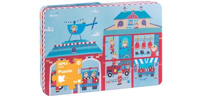 Puzzle 'Caserne de pompiers', 24 pièces