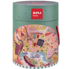 Puzzle circulaire 'Les monuments', 48 pièces