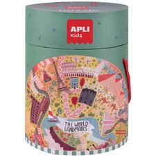 Puzzle circulaire 'Les monuments', 48 pièces