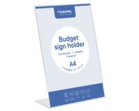 Porte-visuel Budget, A4 portrait, incliné