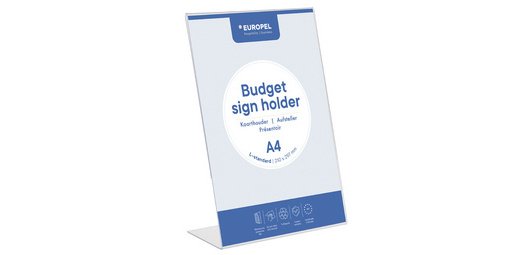 Europel folderhouder Budget, met L-voet, ft A5