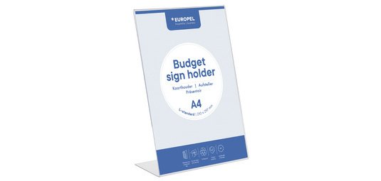 Porte-visuel Budget, A5 portrait, incliné