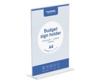 Présentoir de table Europel en L  A4 portrait acryl