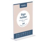 Porte-visuel acrylique, A6 portrait, droit