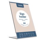 Porte-visuel acrylique, incliné