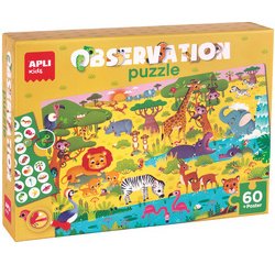 Puzzle observation junior 'La savane', 60 pièces