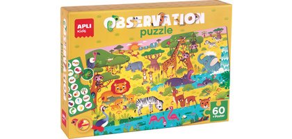 Puzzle observation junior 'La savane', 60 pièces