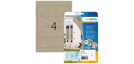 Folder spine label, silphie paper