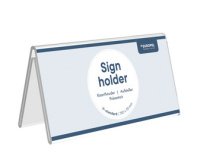 Porte-nom de table, 150 x 70 mm, en forme de toit